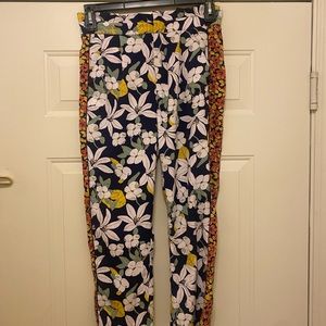 Zara floral mix print pants